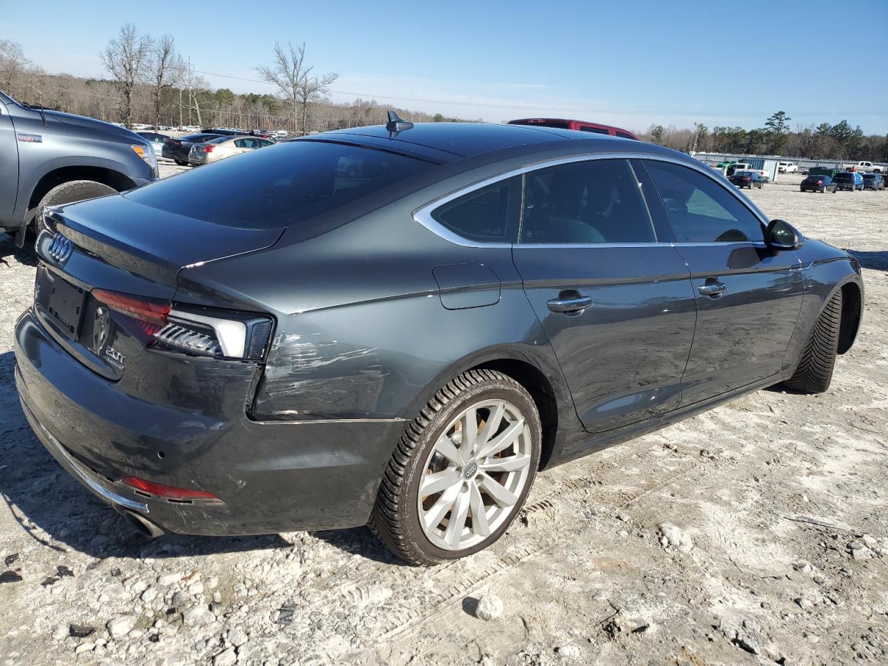 2018 Audi A5 VIN WAUBNCF53JA040581 Copart auction photo, rear end damage thumbnail 3