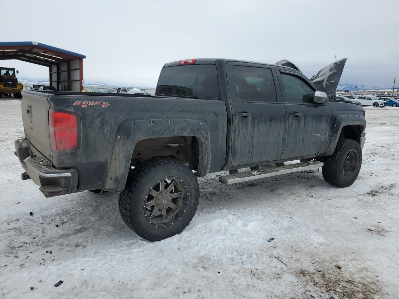 2014 Chevrolet Silverado VIN 3GCUKREC7EG111540 Copart auction photo, front end / mechanical damage thumbnail 3