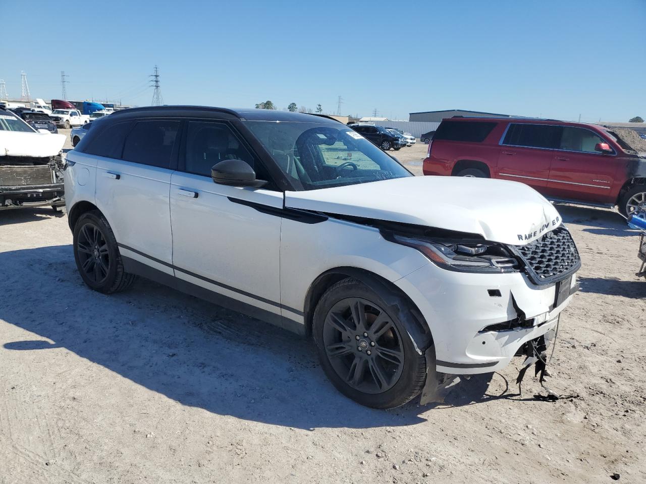2020 Land Rover Range Rover VIN SALYB2EX8LA288534 Copart auction photo, side / front end damage thumbnail 4
