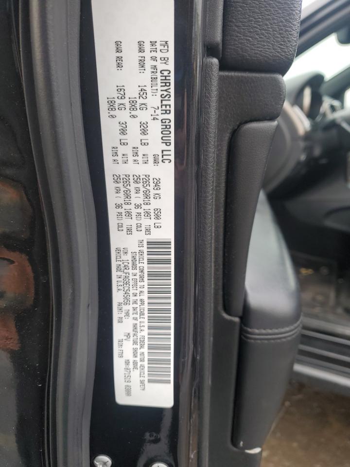 2014 Jeep Grand Cherokee VIN 1C4RJFAG9EC545056 Copart auction photo, front end damage thumbnail 13