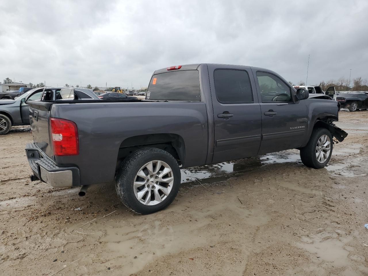 2010 Chevrolet Silverado VIN 3GCRCSE05AG120165 Copart auction photo, front end / side damage thumbnail 3