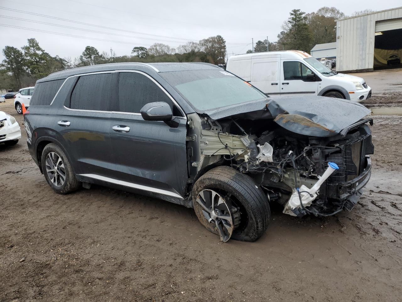 2022 Hyundai Palisade VIN KM8R24HE8NU353168 Copart auction photo, front end / rear end damage thumbnail 4