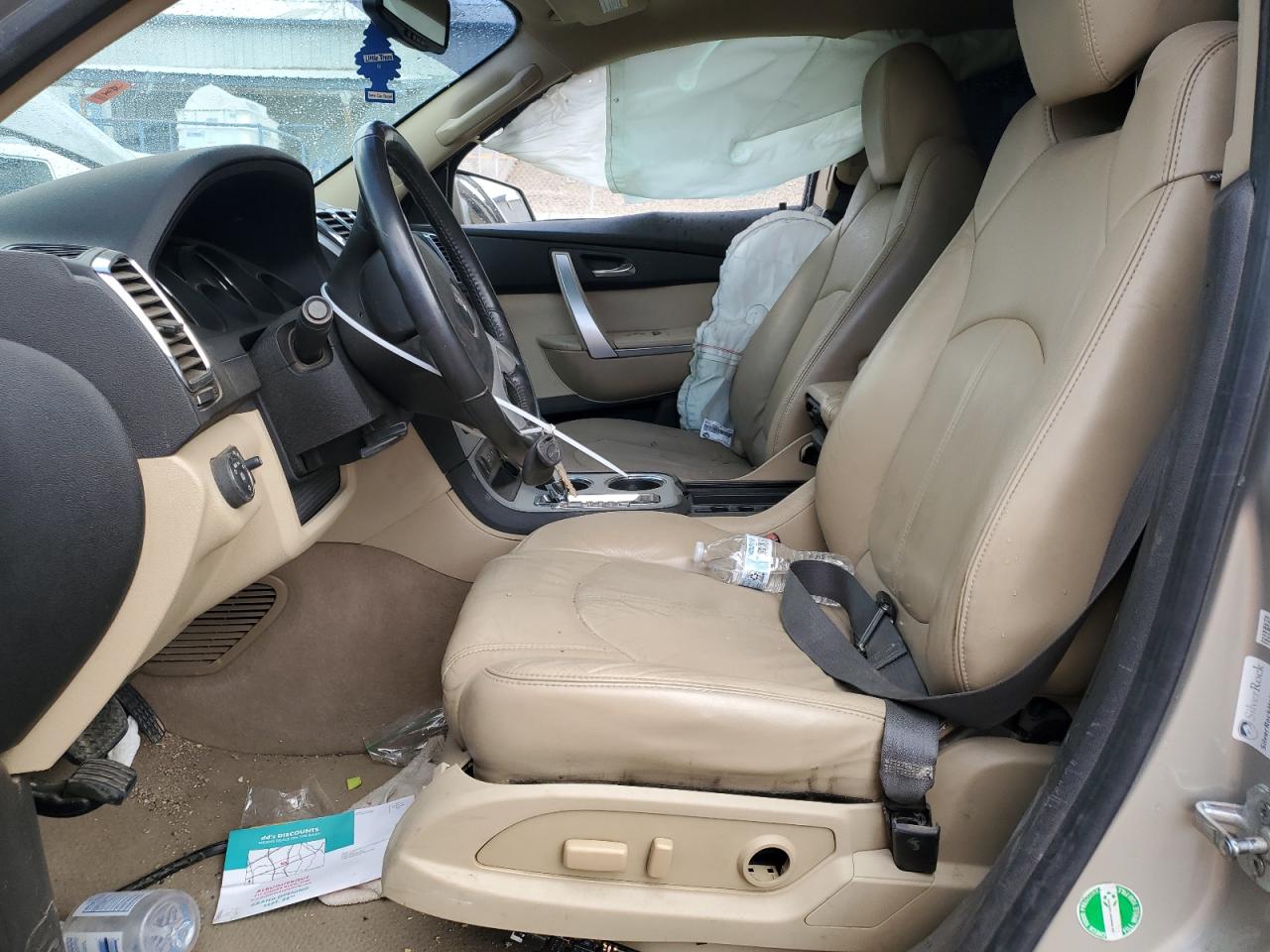 2012 GMC Acadia VIN 1GKKRRED5CJ241490 Copart auction photo, front end / side damage thumbnail 7