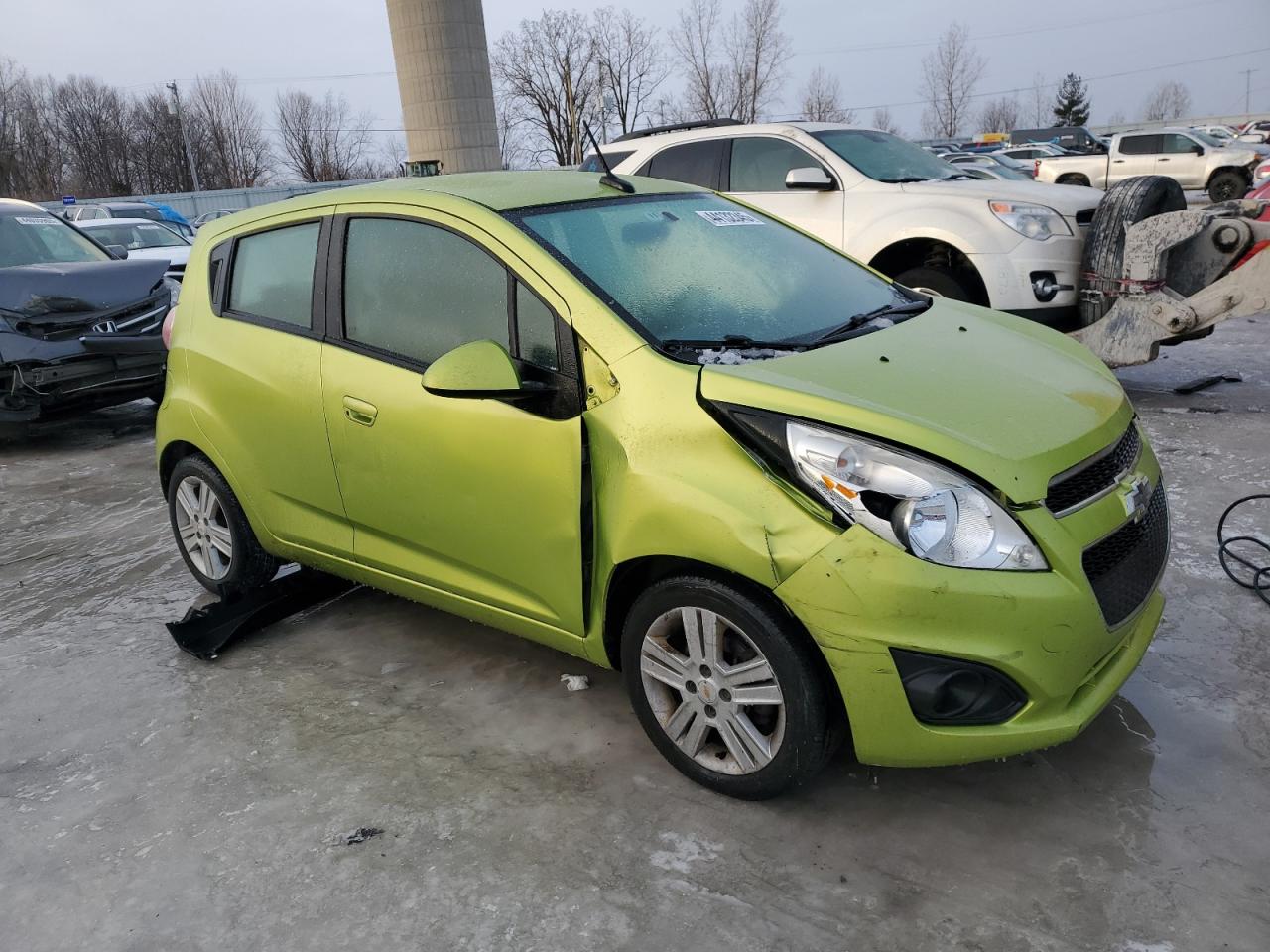 2014 Chevrolet Spark VIN KL8CD6S93EC429664 Copart auction photo, front end damage thumbnail 4