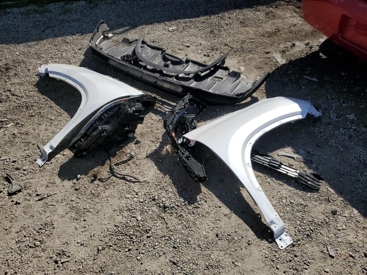 2023 Toyota Highlander VIN 5TDKDRAH1PS031268 Copart auction photo, front end / side damage thumbnail 13