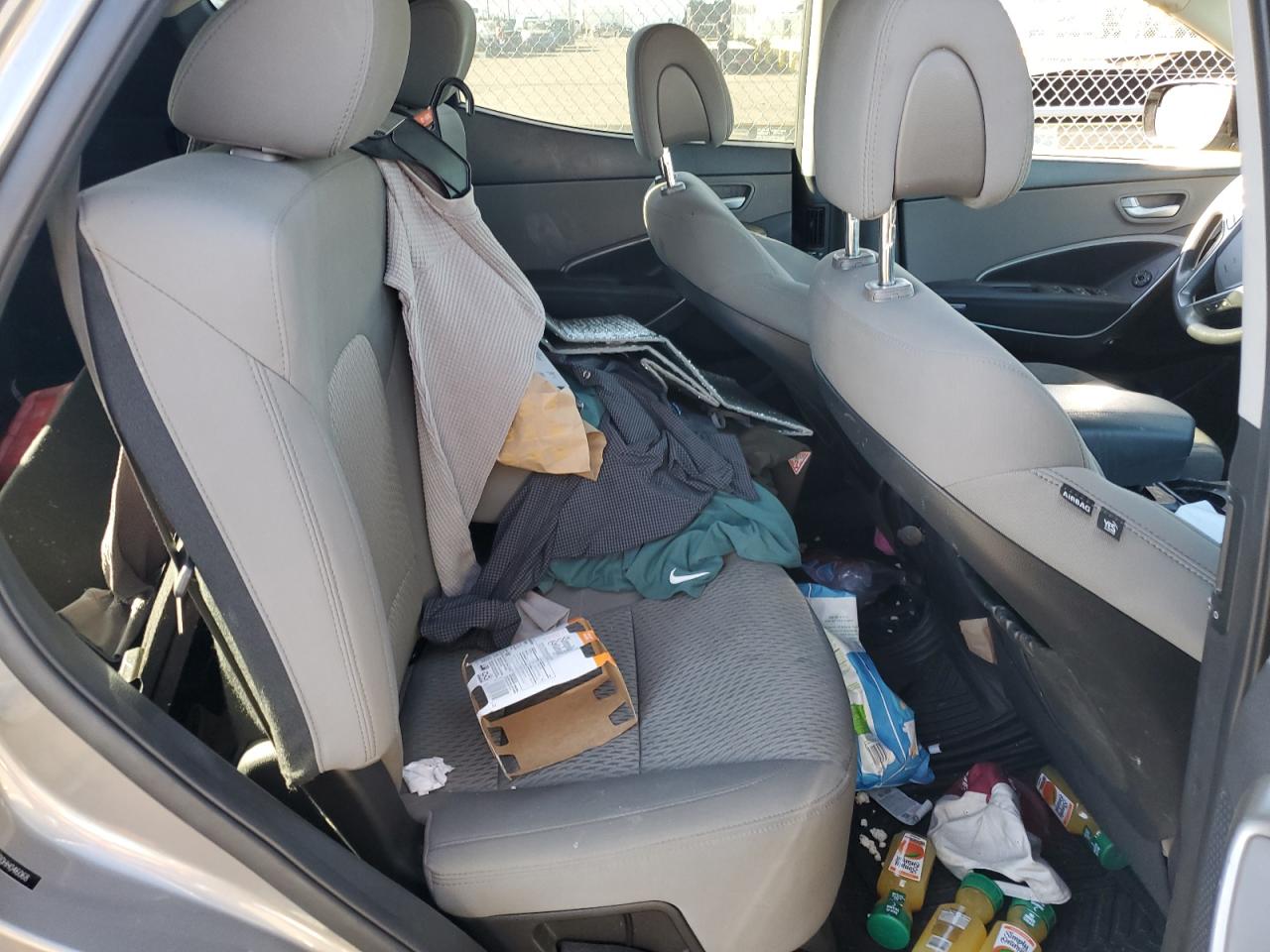 2017 Hyundai Santa Fe VIN 5NMZTDLB0HH046068 Copart auction photo, biohazard/chemical damage thumbnail 10