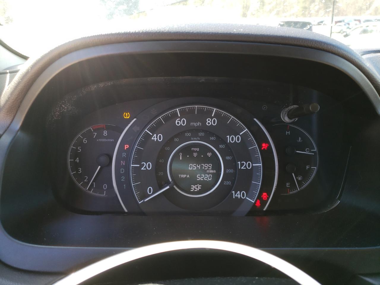 2014 Honda CR-V VIN 2HKRM4H70EH675474 Copart auction photo, side / front end damage thumbnail 9