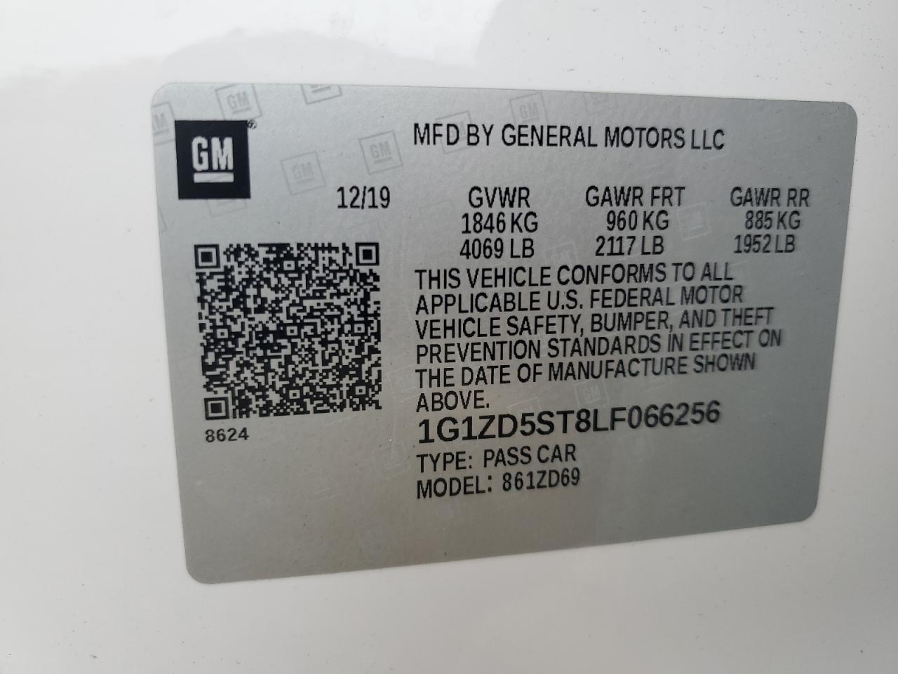2020 Chevrolet Malibu VIN 1G1ZD5ST8LF066256 Copart auction photo, all over damage thumbnail 12