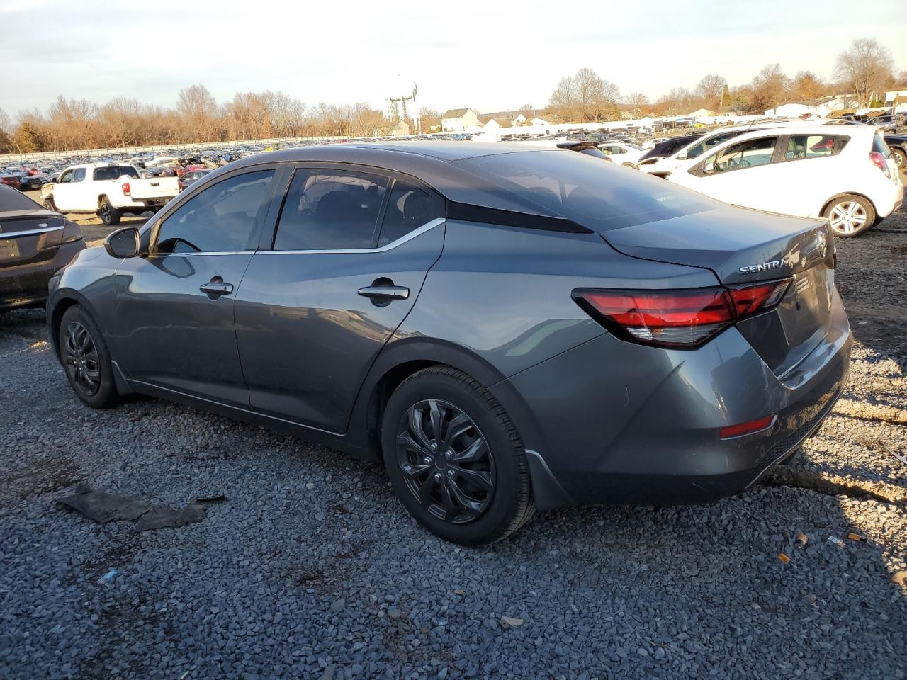 2021 Nissan Sentra VIN 3N1AB8BV6MY261038 Copart auction photo, side / front end damage thumbnail 2
