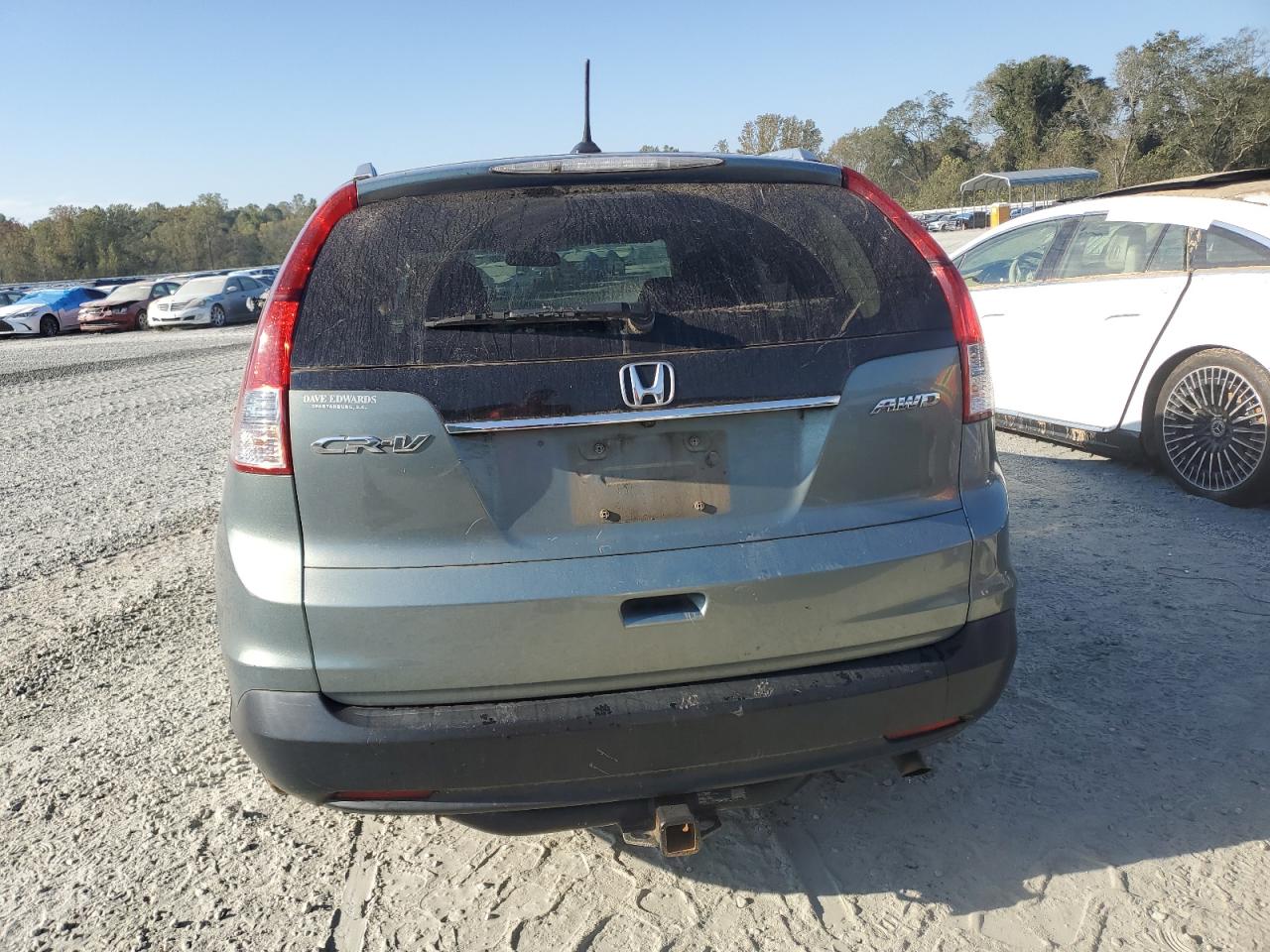 2012 Honda CR-V VIN 5J6RM4H77CL023227 Copart auction photo, front end / side damage thumbnail 6