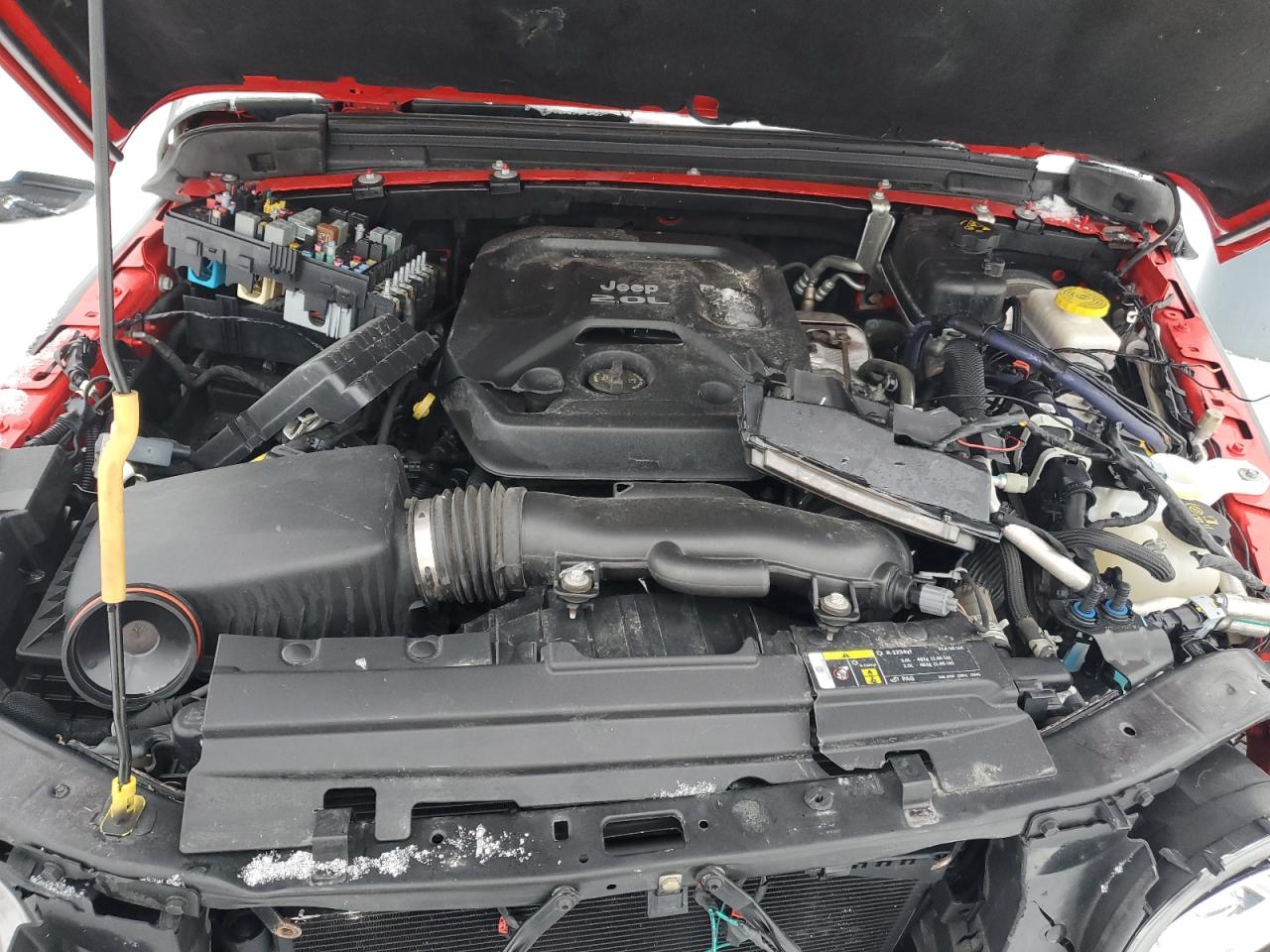 2020 Jeep Wrangler VIN 1C4HJXEN2LW225857 Copart auction photo, front end / frame damage damage thumbnail 12