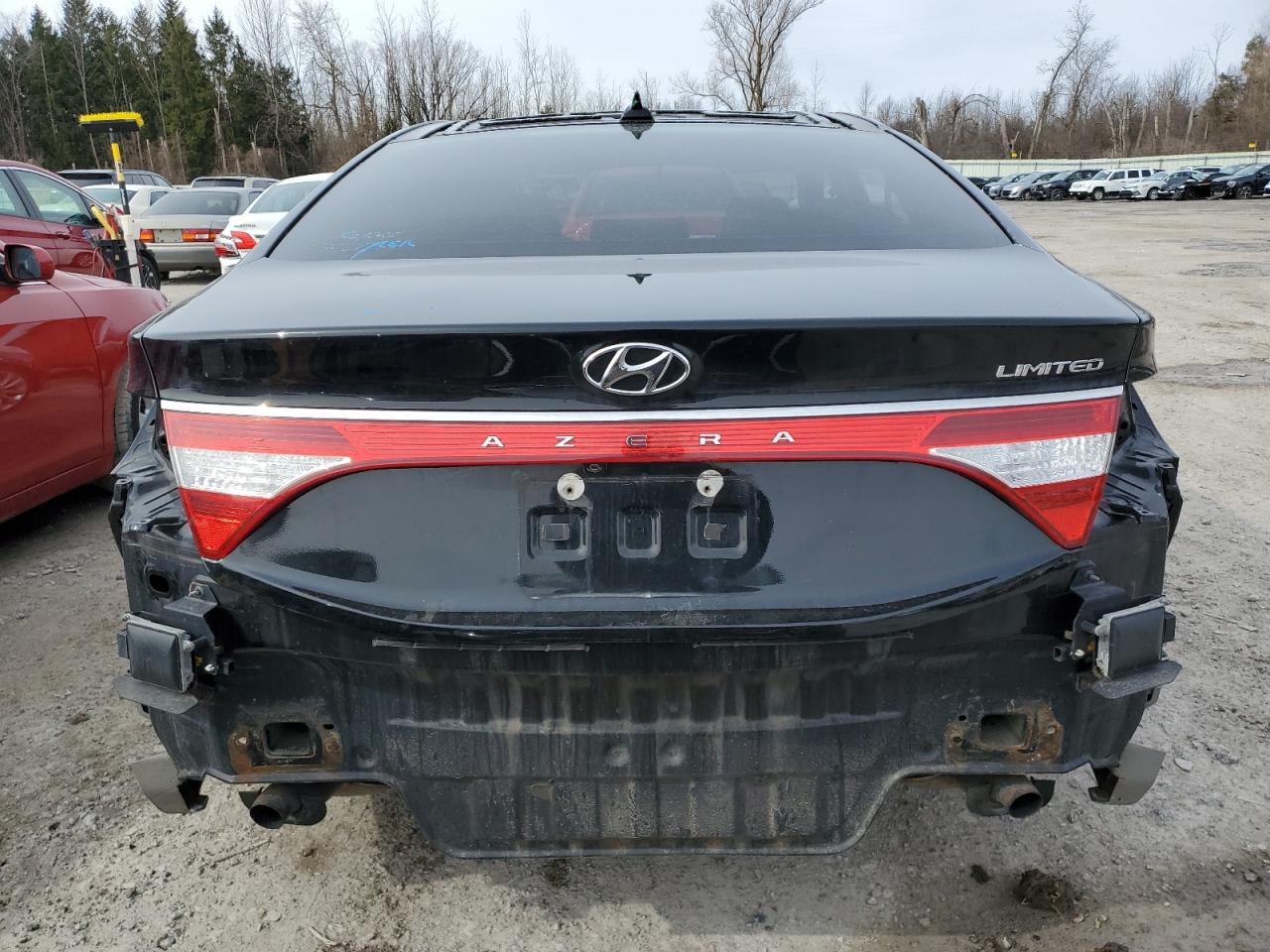 2015 Hyundai Azera VIN KMHFH4JG1FA487889 Copart auction photo, all over damage thumbnail 6