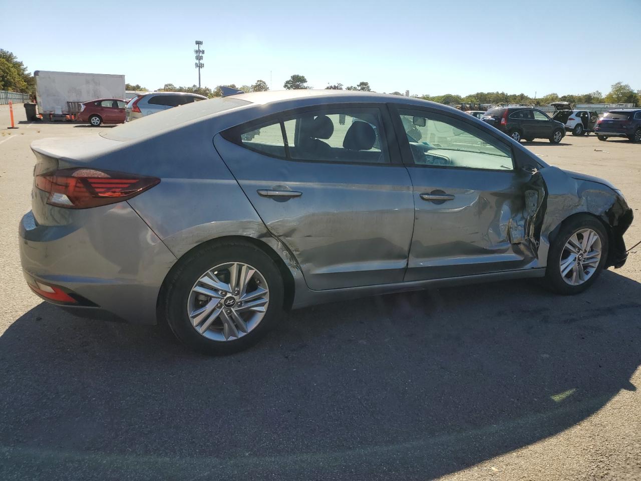 2019 Hyundai Elantra VIN KMHD84LF2KU830679 Copart auction photo, side / minor dent/scratches damage thumbnail 3