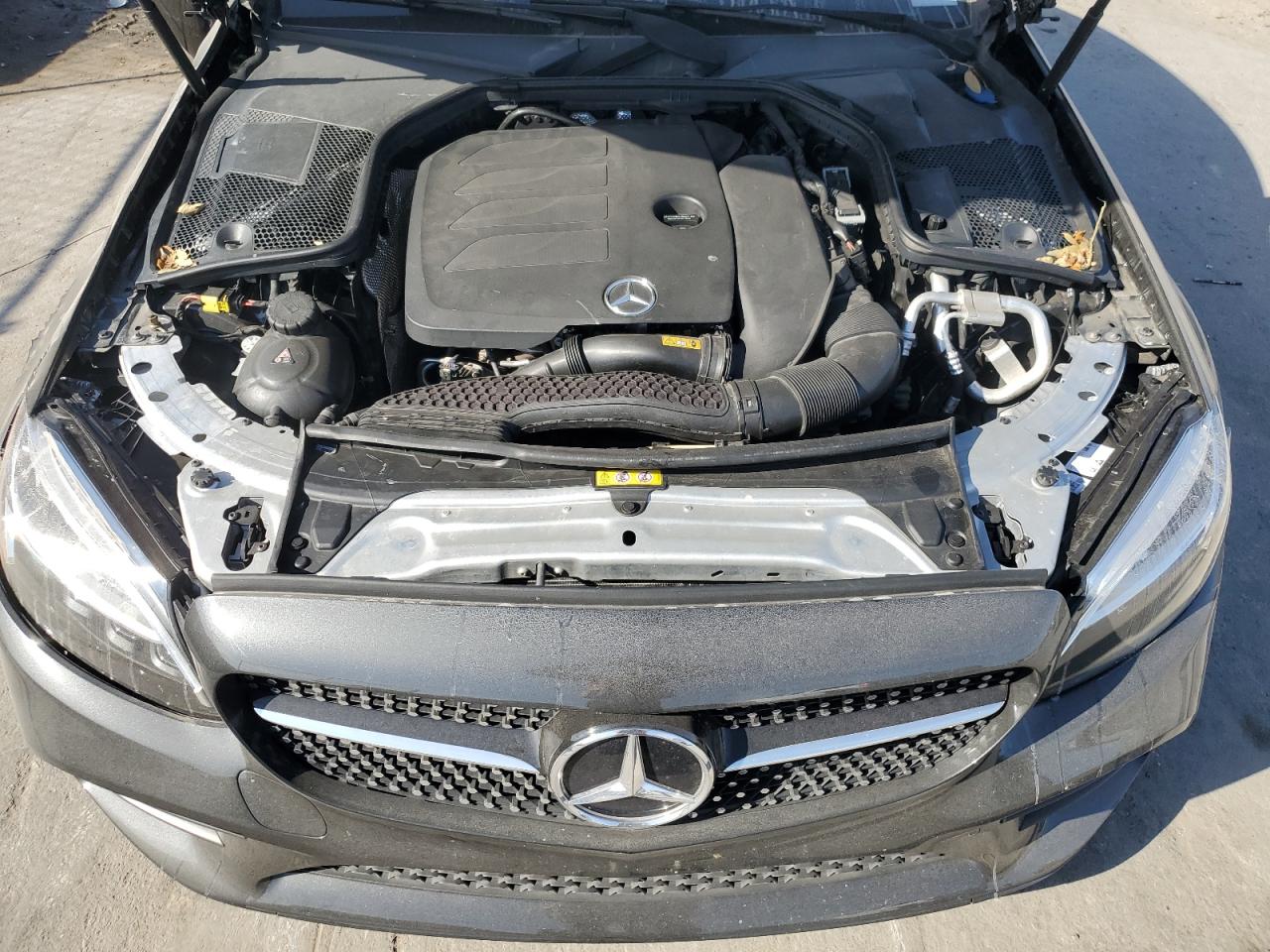 2020 Mercedes-Benz C-klasse VIN WDDWJ8DB1LF964986 Copart auction photo, side / front end damage thumbnail 11