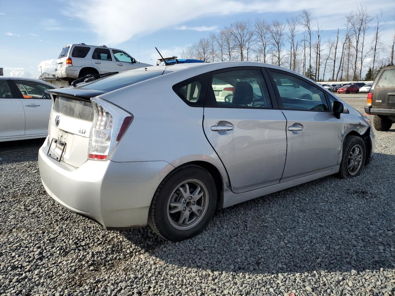 2010 Toyota Prius VIN JTDKN3DU3A0010256 Copart auction photo, front end / side damage thumbnail 3