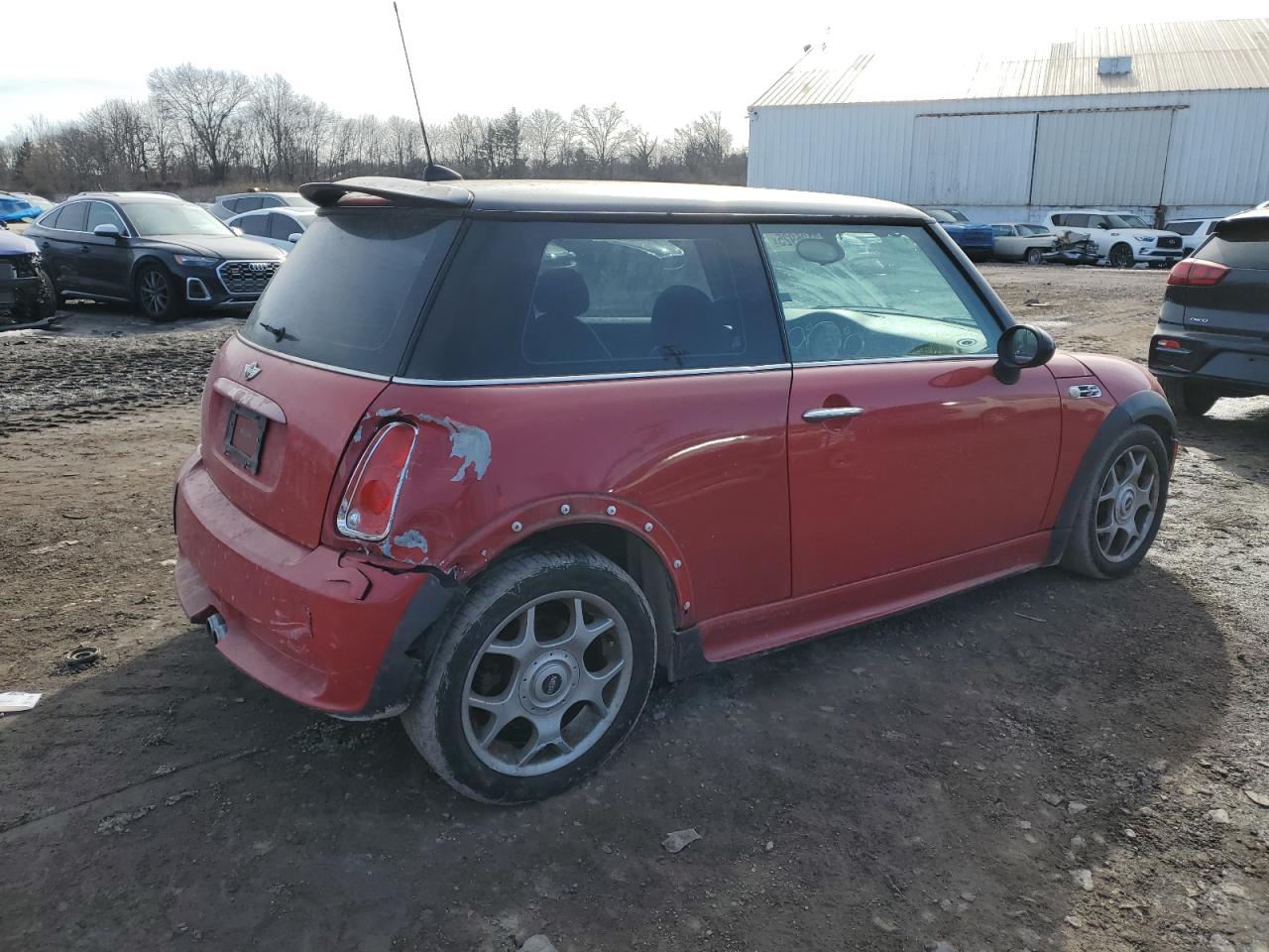 2006 MINI Cooper VIN WMWRE33586TL24190 Copart auction photo, rear end damage thumbnail 3