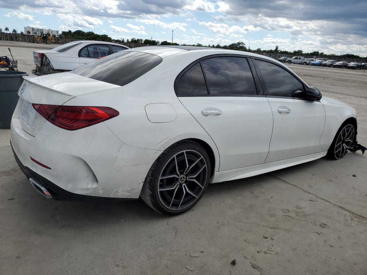 2022 Mercedes-Benz C-klasse VIN W1KAF4GB9NR043911 Copart auction photo, front end damage thumbnail 3