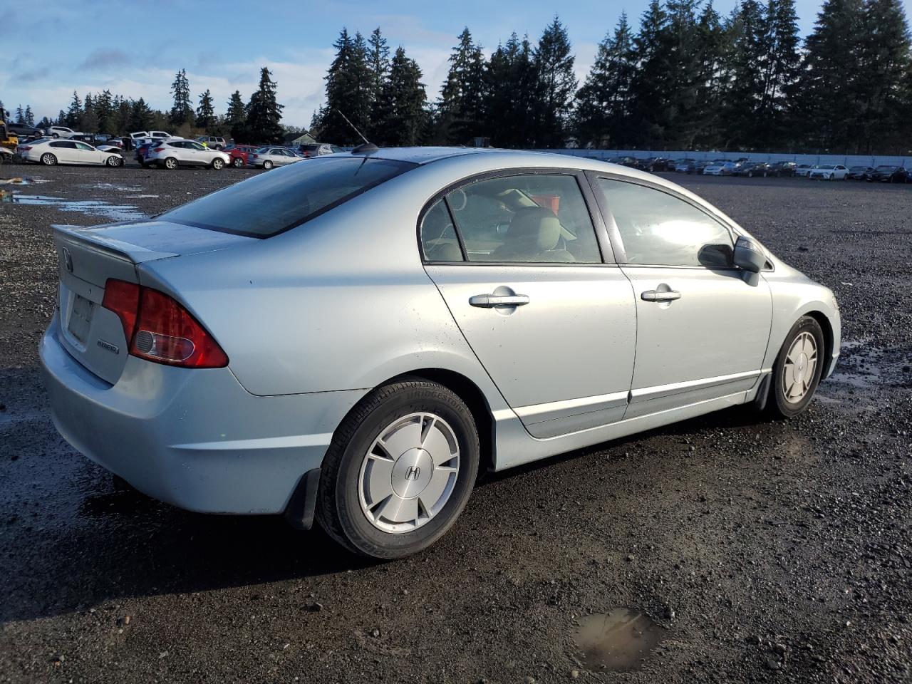 2007 Honda Civic VIN JHMFA362X7S020769 Copart auction photo, front end / side damage thumbnail 3
