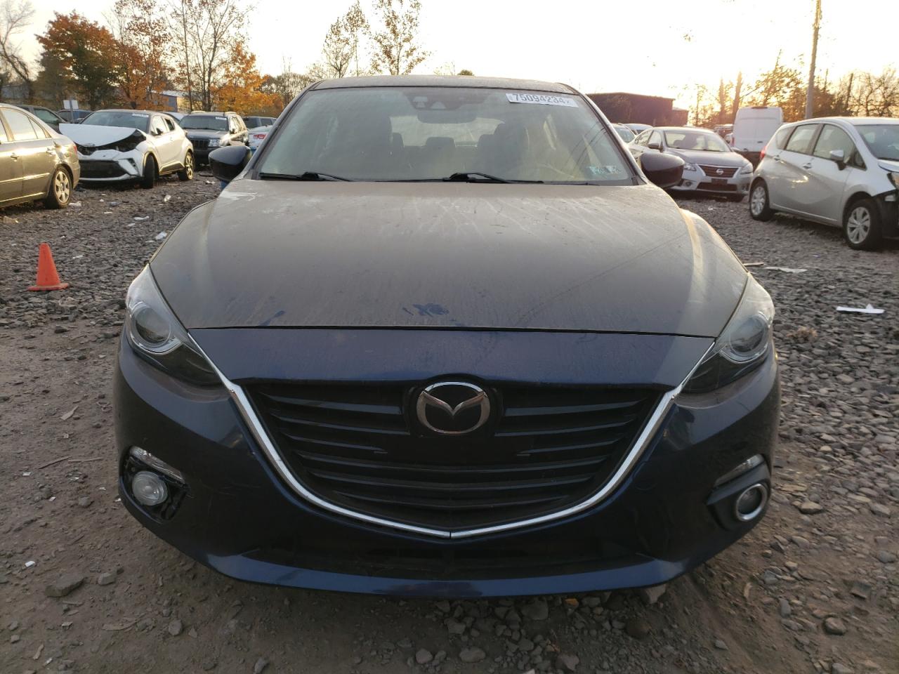 2016 Mazda 3 VIN JM1BM1N34G1313241 Copart auction photo, front end / side damage thumbnail 5