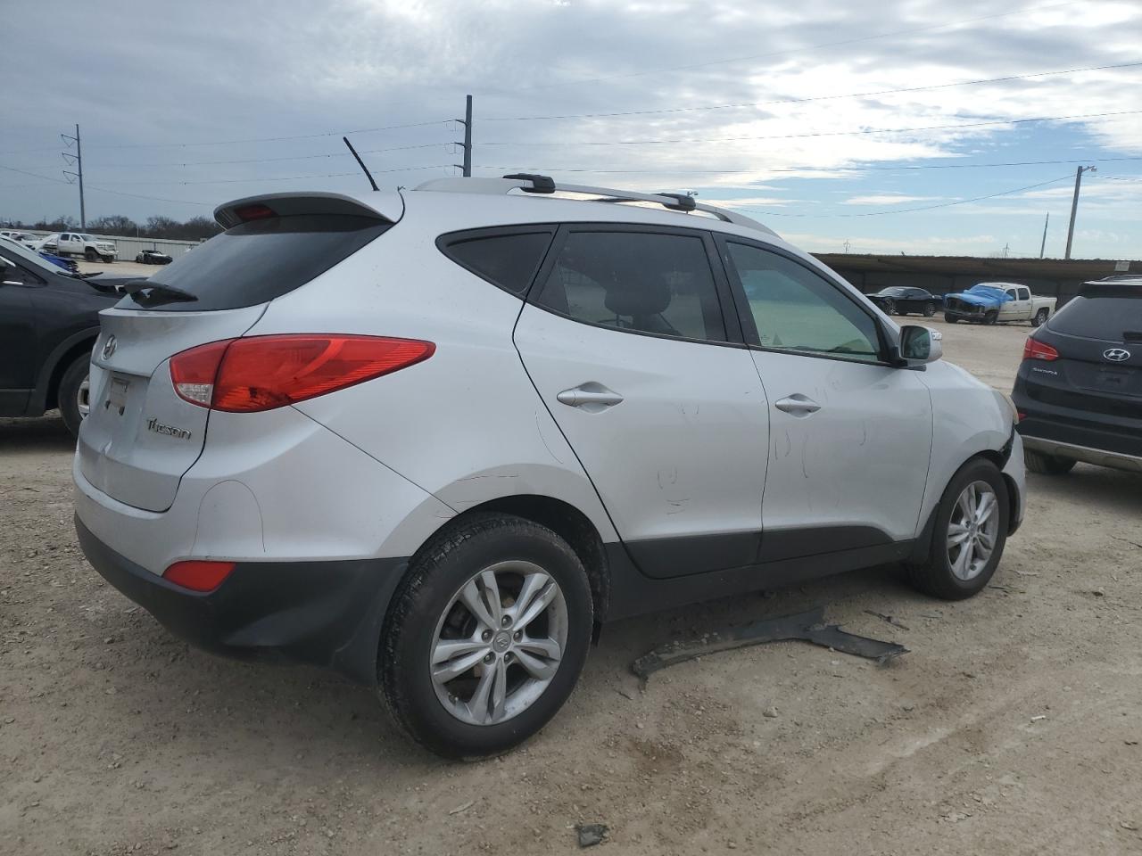 2013 Hyundai Tucson VIN KM8JU3AC2DU671487 Copart auction photo, front end / rear end damage thumbnail 3