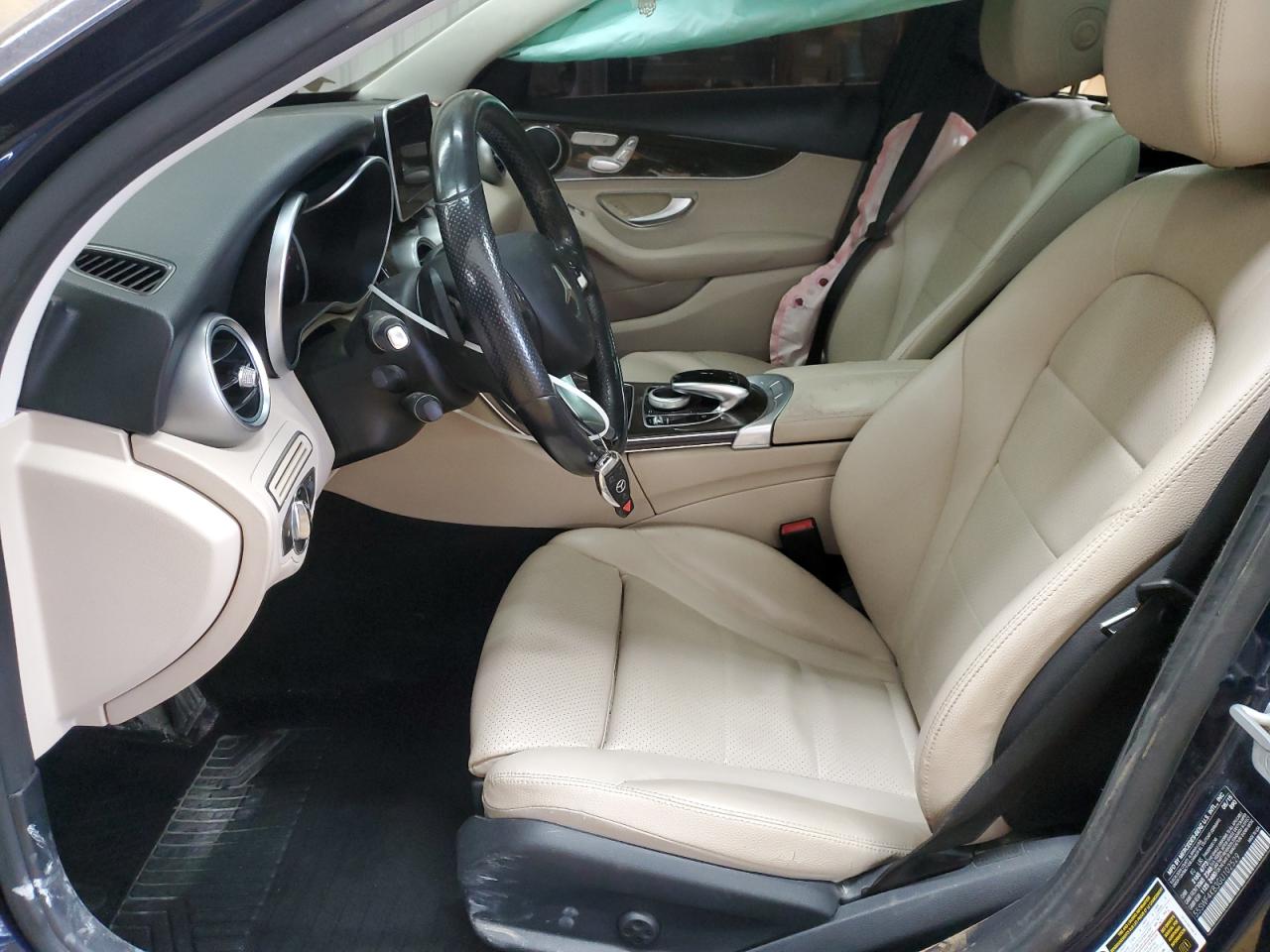 2016 Mercedes-Benz C-klasse VIN 55SWF4KB3GU102529 Copart auction photo, side damage thumbnail 7