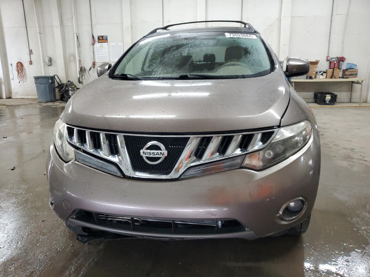 2010 Nissan Murano VIN JN8AZ1MU9AW009182 Copart auction photo, front end / undercarriage damage thumbnail 5