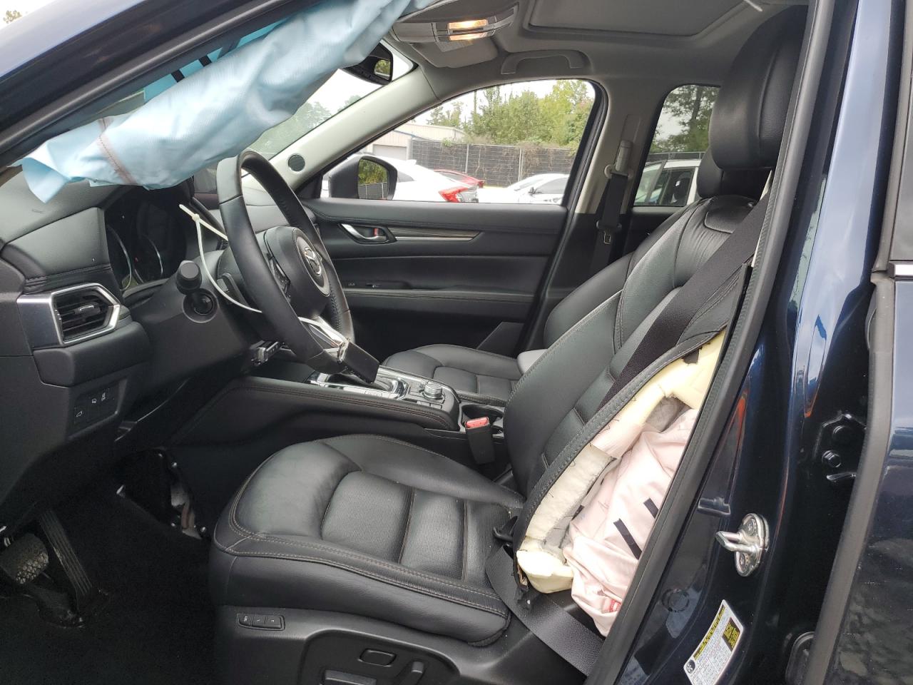 2021 Mazda CX-5 VIN JM3KFBDM7M1340107 Copart auction photo, side damage thumbnail 7