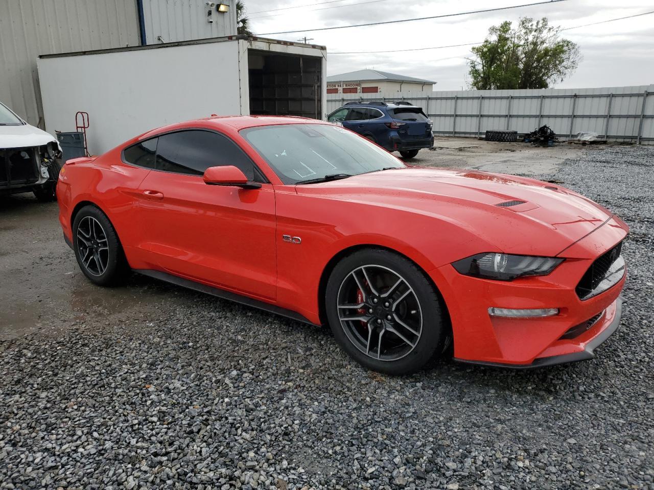 2021 Ford Mustang VIN 1FA6P8CF8M5116467 Copart auction photo, vandalism damage thumbnail 4