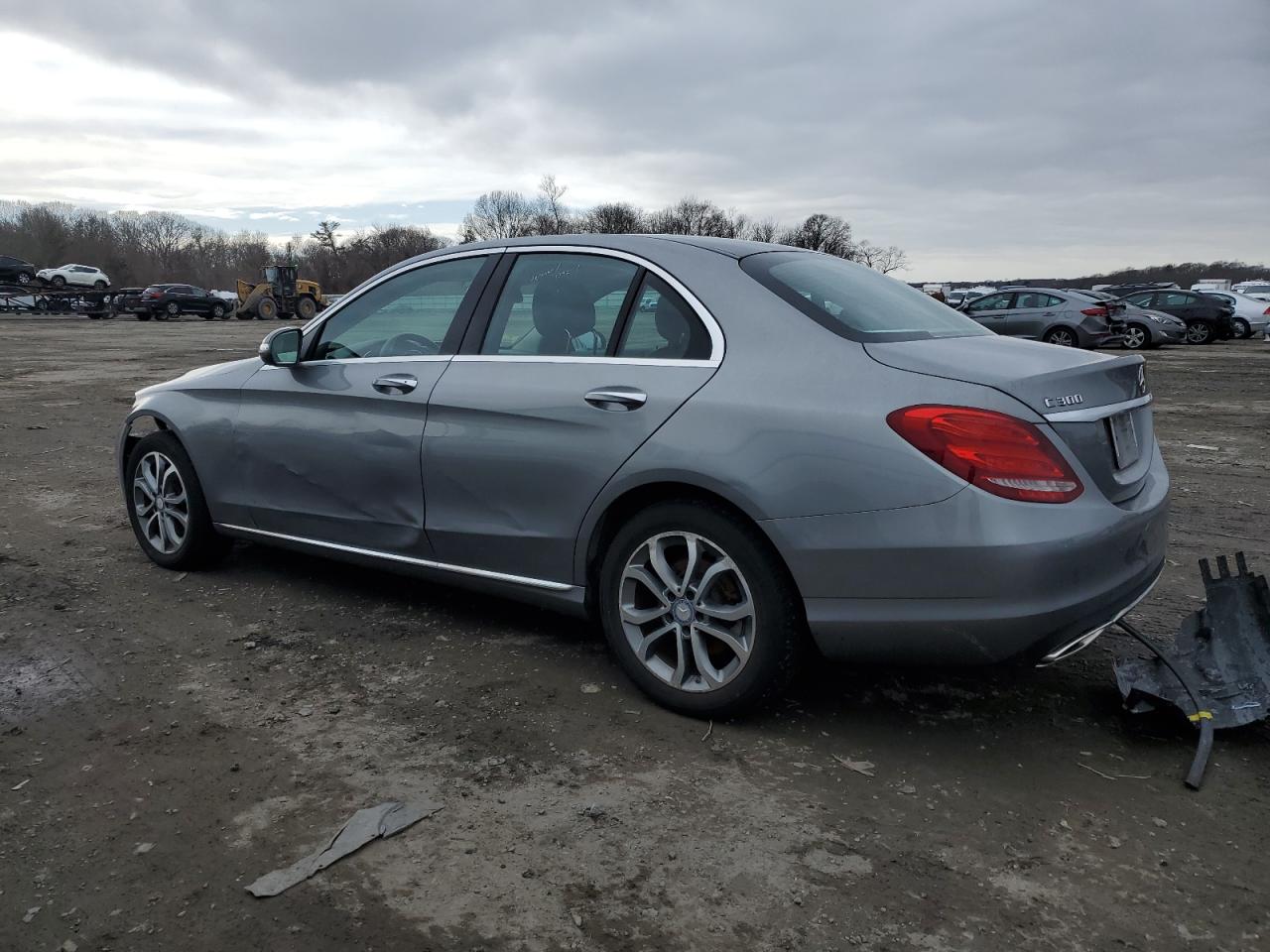 2015 Mercedes-Benz C-klasse VIN 55SWF4KB3FU019729 Copart auction photo, front end damage thumbnail 2