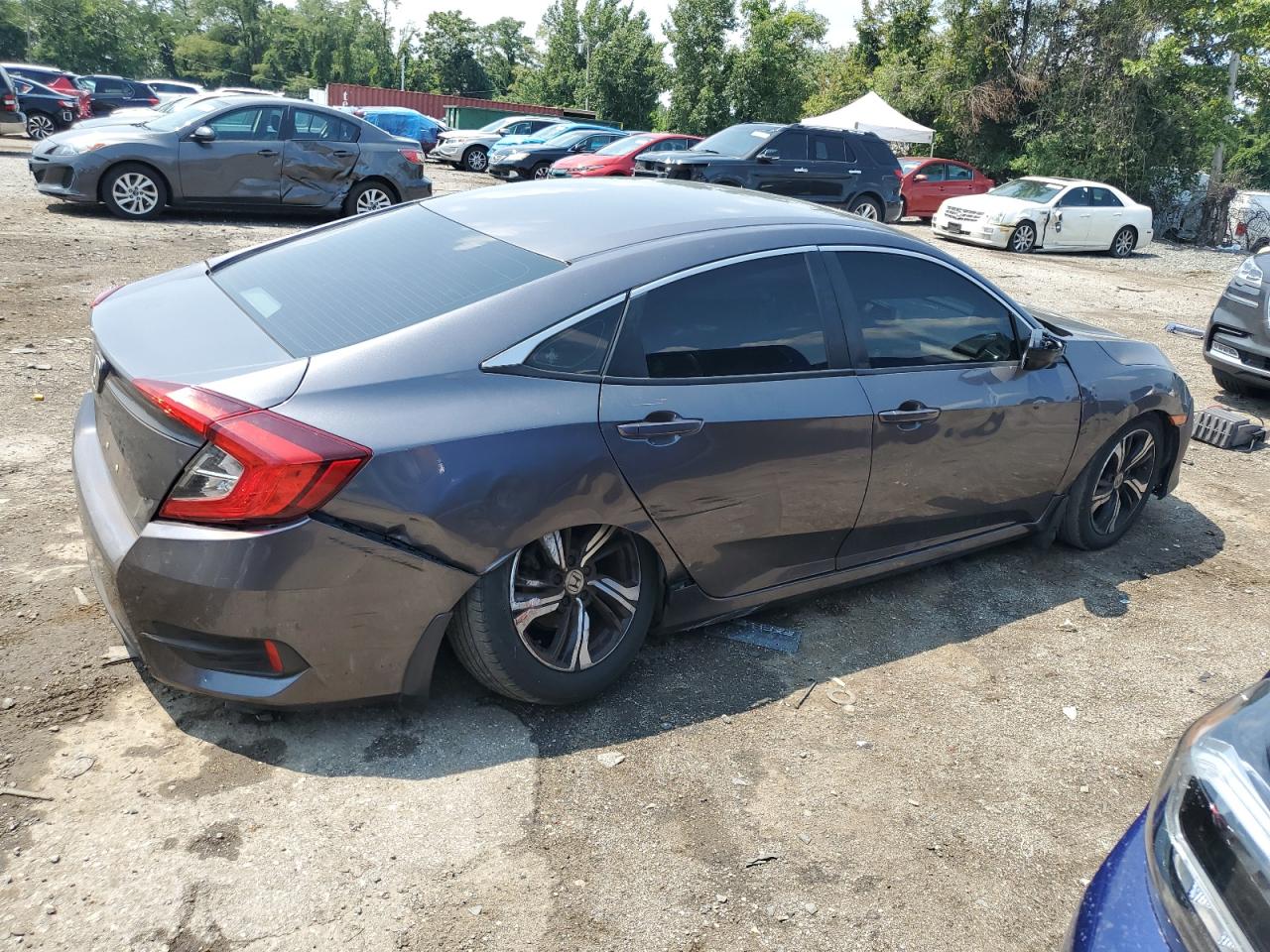 2018 Honda Civic VIN 2HGFC2F51JH528712 Copart auction photo, all over damage thumbnail 3