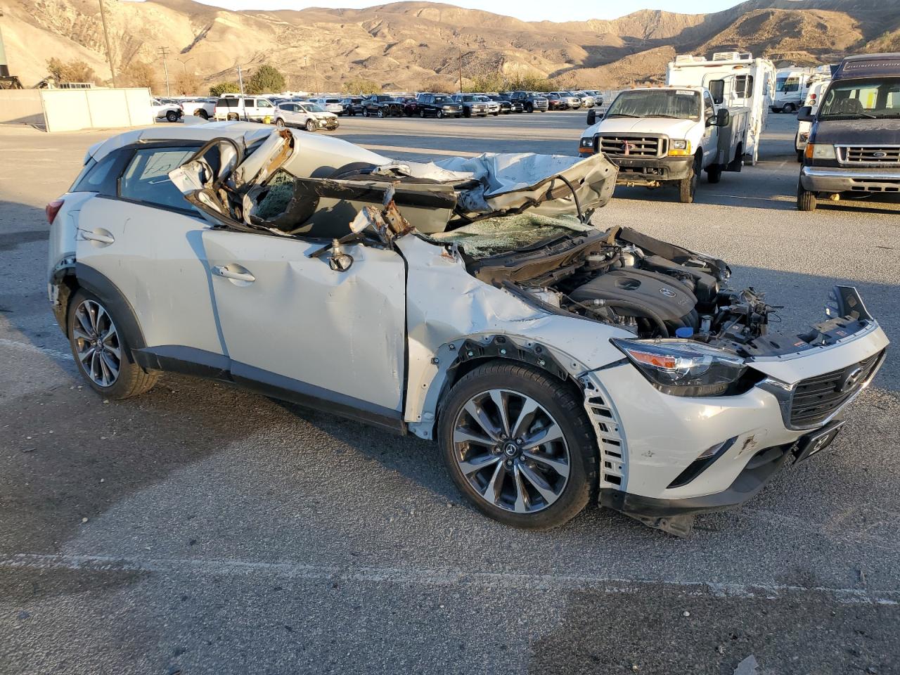 2019 Mazda CX-3 VIN JM1DKDC76K1412108 Copart auction photo, all over damage thumbnail 4