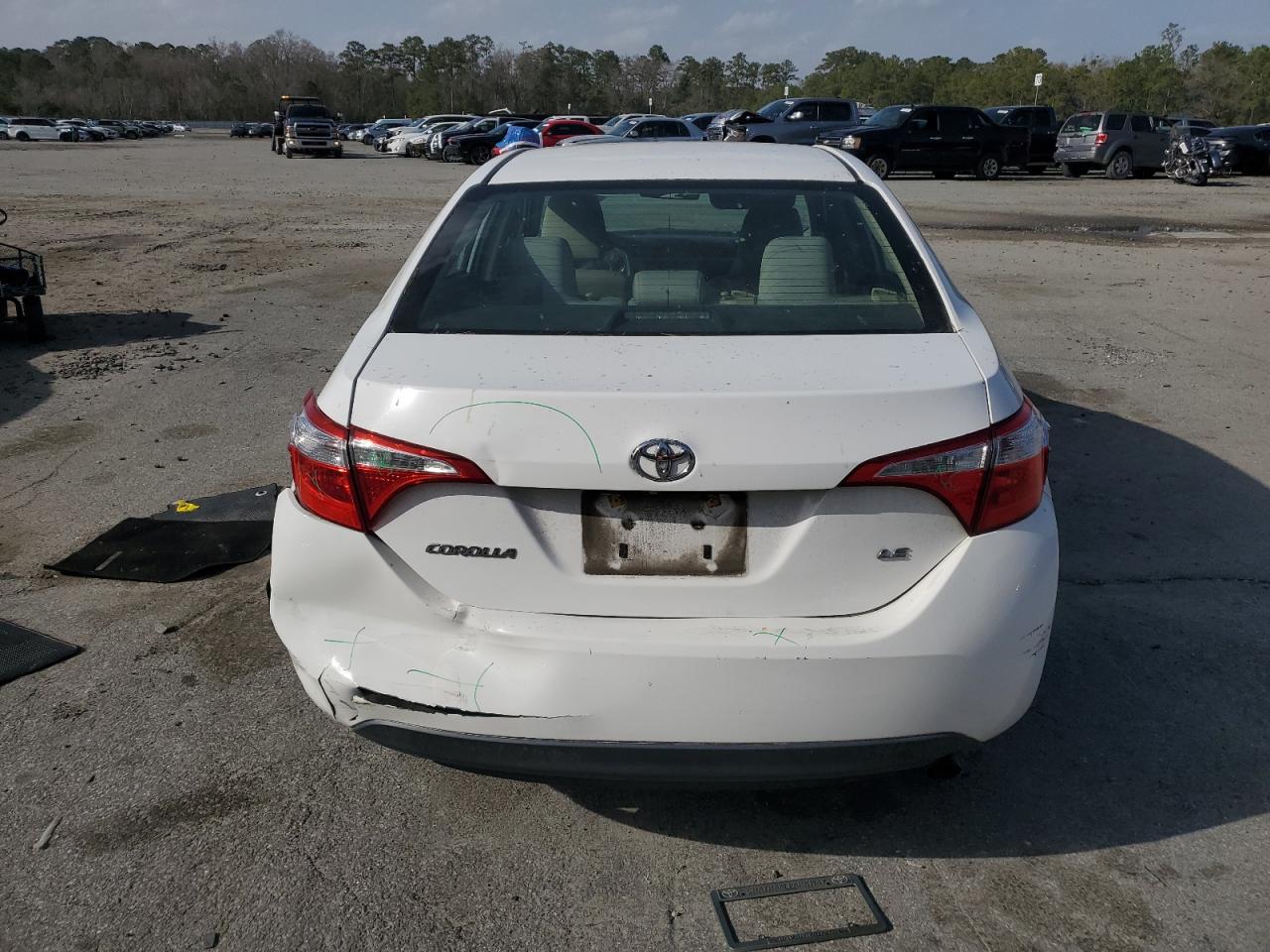 2015 Toyota Corolla VIN 2T1BURHE5FC279784 Copart auction photo, rear end damage thumbnail 6
