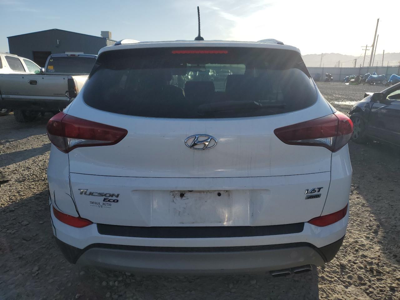 2017 Hyundai Tucson VIN KM8J3CA23HU319552 Copart auction photo, mechanical / rear end damage thumbnail 6