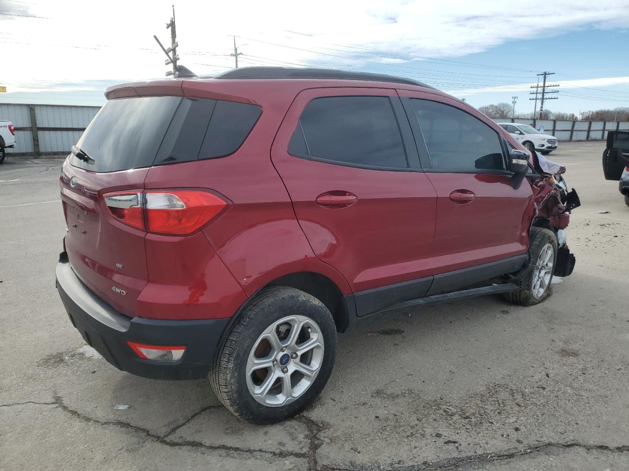 2020 Ford EcoSport VIN MAJ6S3GL5LC315651 Copart auction photo, front end / side damage thumbnail 3