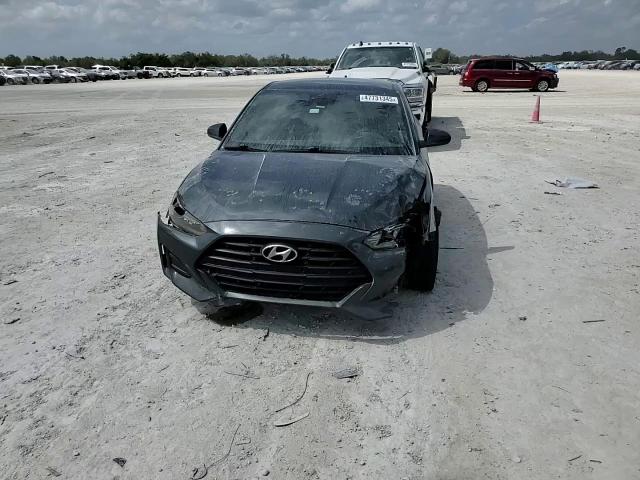 2019 Hyundai Veloster VIN KMHTG6AF4KU013159 Copart auction photo, front end / side damage thumbnail 10