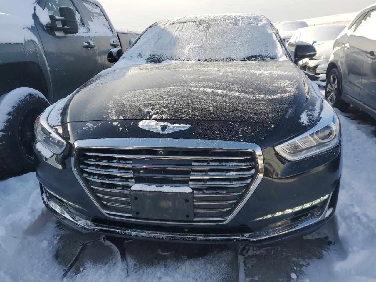 2017 Genesis G90 VIN KMHG34JA2HU032517 Copart auction photo, undercarriage damage thumbnail 5