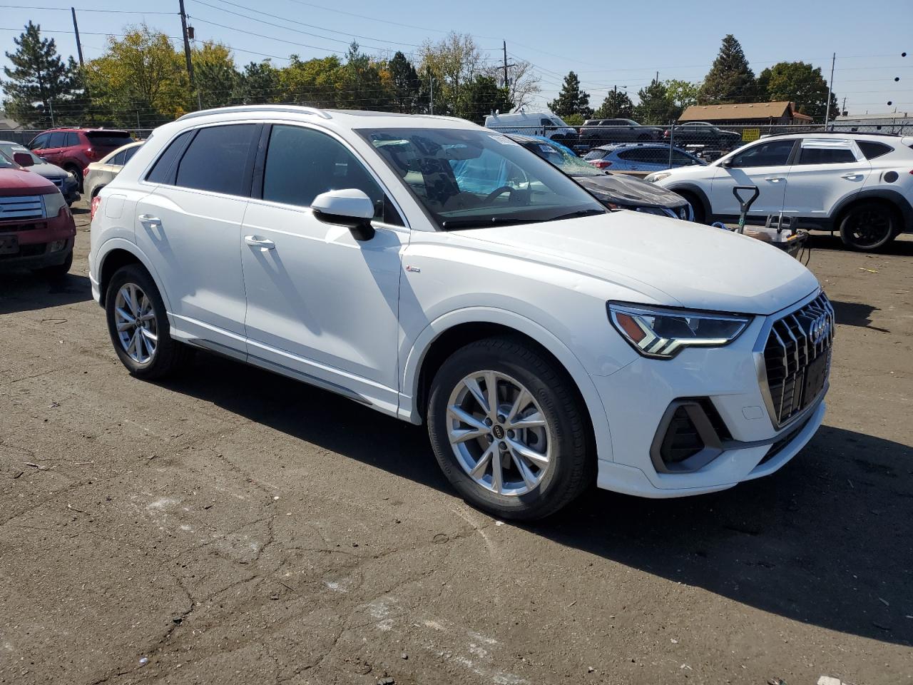 2023 Audi Q3 VIN WA1EEDF34P1030388 Copart auction photo, hail damage thumbnail 4