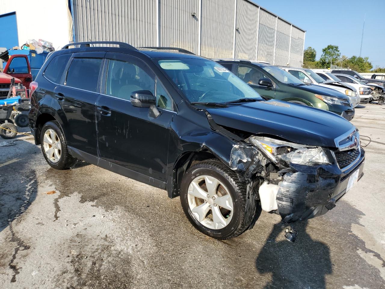 2014 Subaru Forester VIN JF2SJAMC2EH519562 Copart auction photo, front end damage thumbnail 4