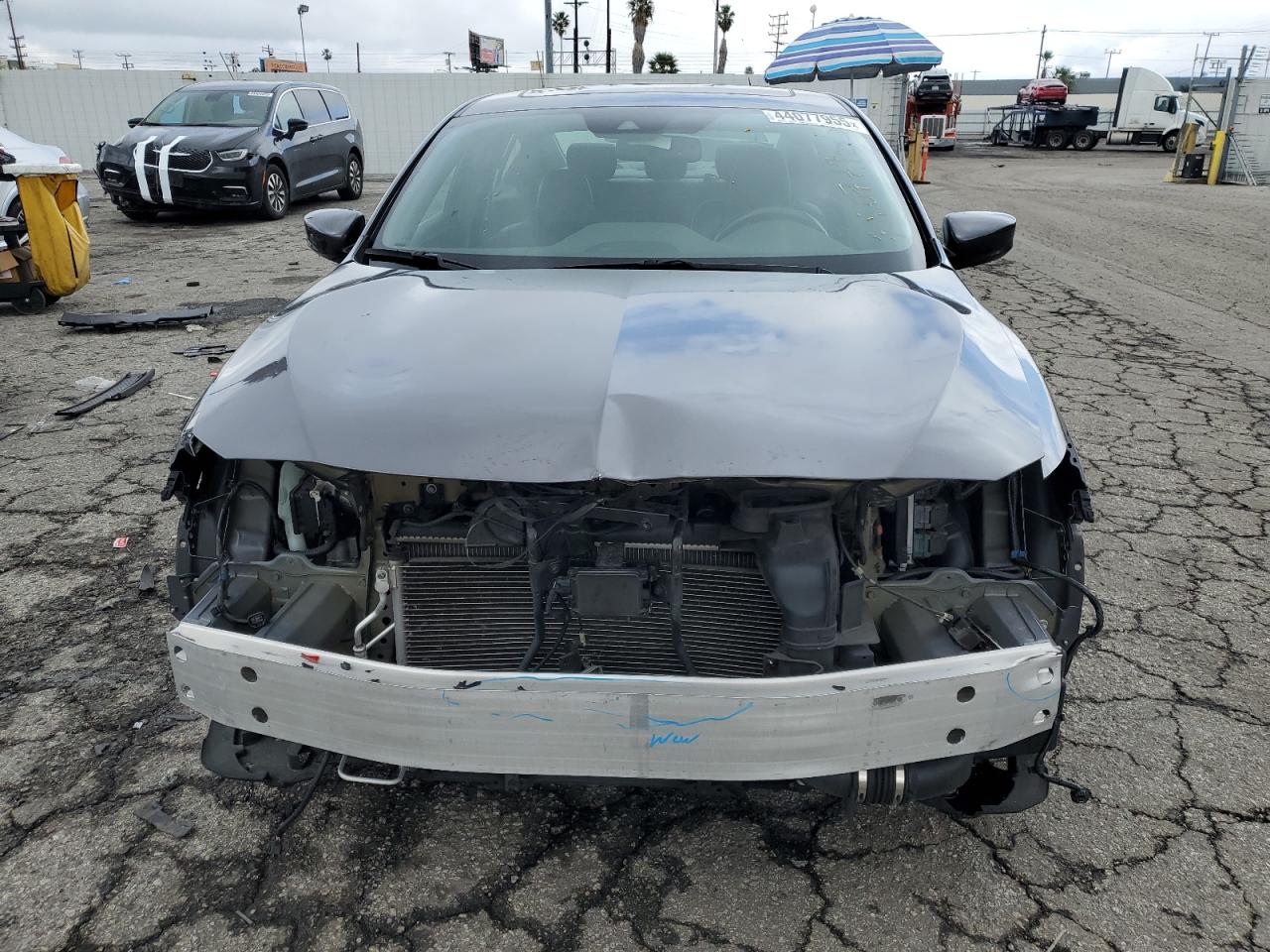 2022 Acura ILX VIN 19UDE2F89NA002909 Copart auction photo, rear end / front end damage thumbnail 5
