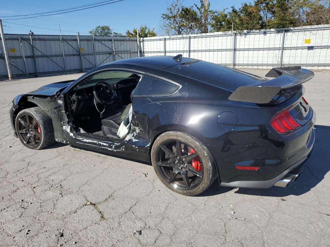 2022 Ford Mustang VIN 1FA6P8SJXN5501164 Copart auction photo, side / front end damage thumbnail 2