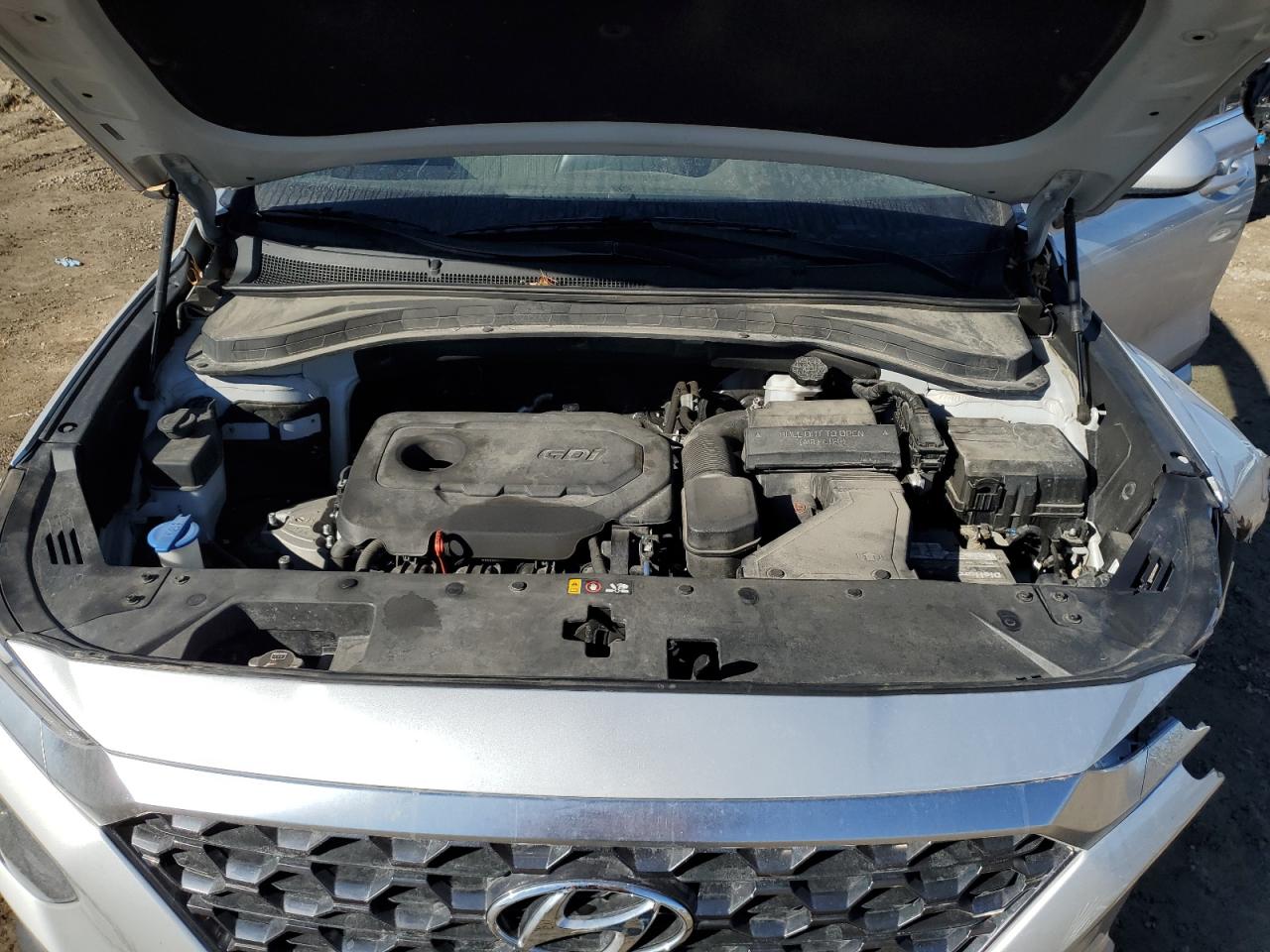 2019 Hyundai Santa Fe VIN 5NMS3CAD5KH029435 Copart auction photo, front end damage thumbnail 12