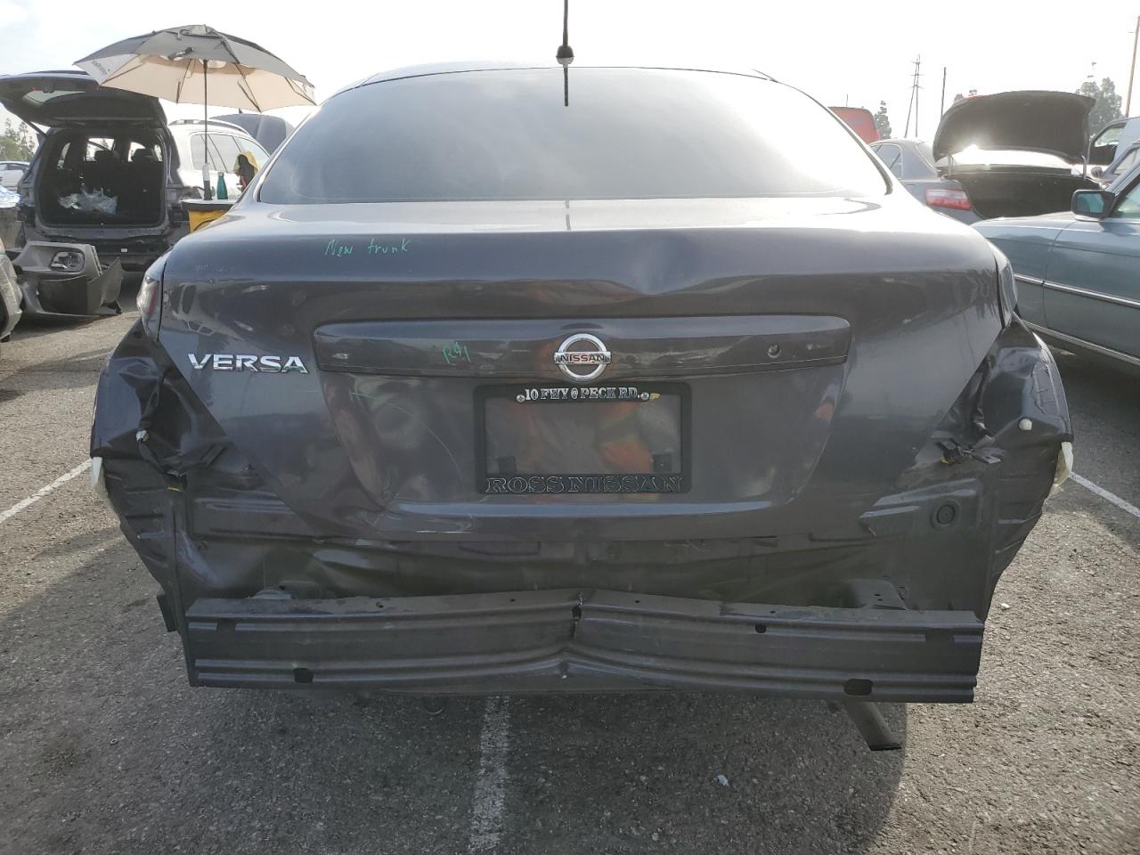 2015 Nissan Versa VIN 3N1CN7AP5FL902077 Copart auction photo, rear end damage thumbnail 6