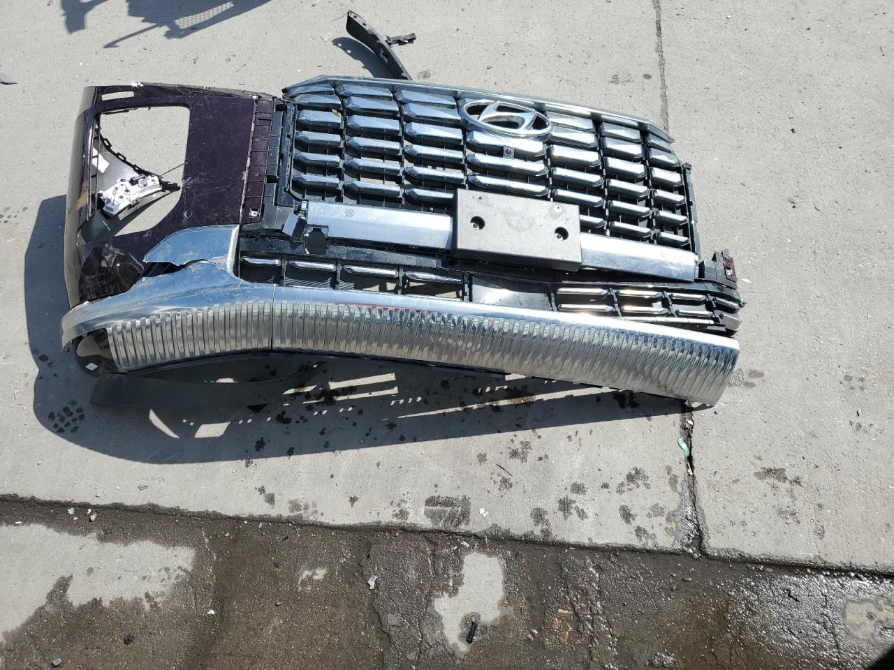 2024 Hyundai Palisade VIN KM8R7DGE7RU731246 Copart auction photo, front end damage thumbnail 13