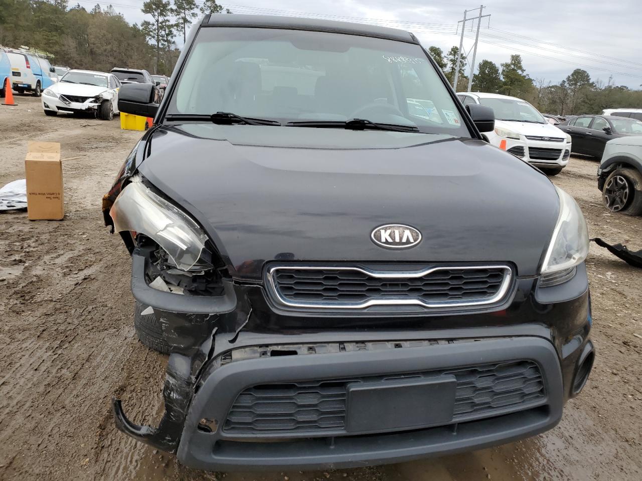 2012 KIA Soul VIN KNDJT2A50C7465584 Copart auction photo, side / front end damage thumbnail 5