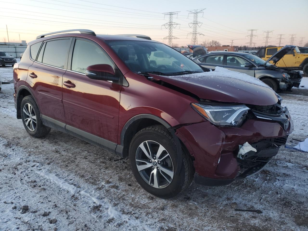 2018 Toyota RAV 4 VIN JTMRFREV5JD250150 Copart auction photo, front end damage thumbnail 4