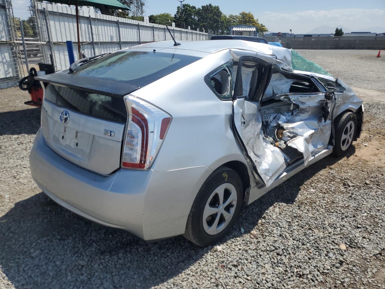 2012 Toyota Prius VIN JTDKN3DU2C5432931 Copart auction photo, all over damage thumbnail 3