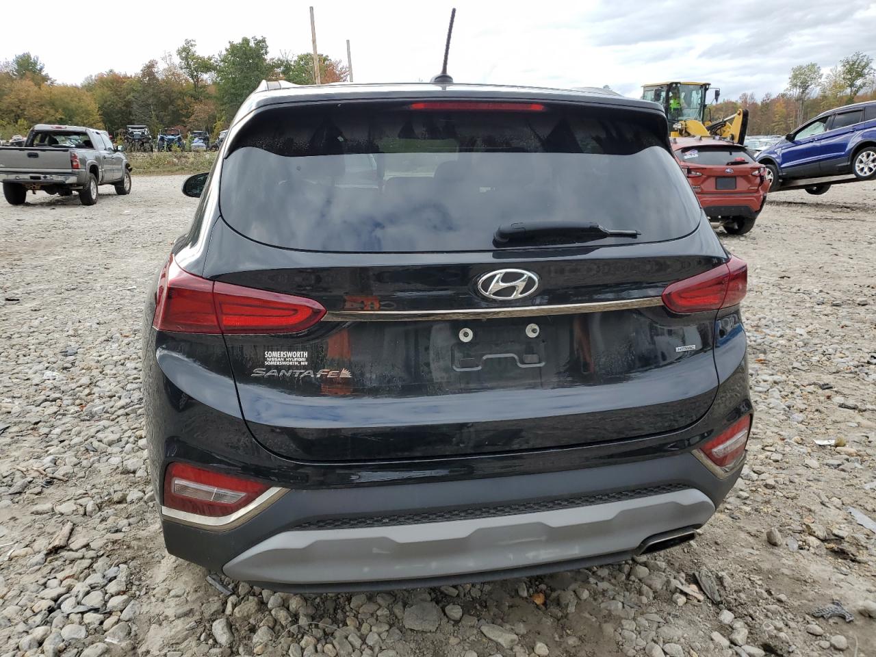 2019 Hyundai Santa Fe VIN 5NMS2CAD0KH007622 Copart auction photo, front end / minor dent/scratches damage thumbnail 6