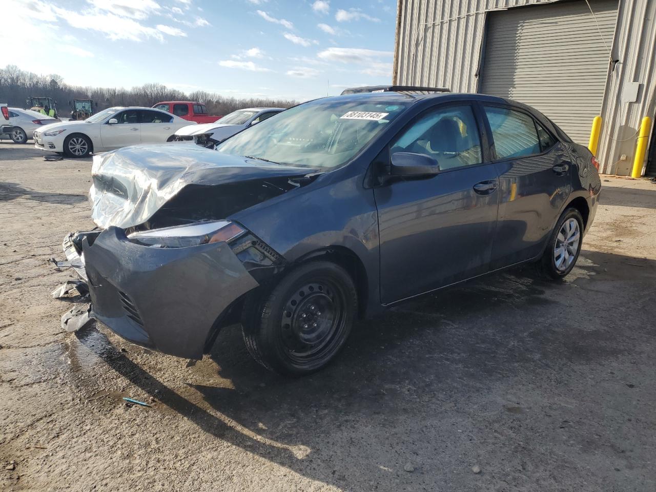 2015 Toyota Corolla VIN 5YFBURHEXFP240334 Copart auction photo, front end / all over damage thumbnail 2