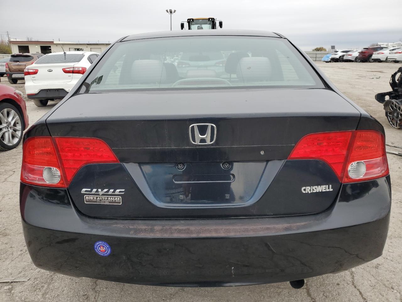 2008 Honda Civic VIN 1HGFA16568L111132 Copart auction photo, front end / side damage thumbnail 6