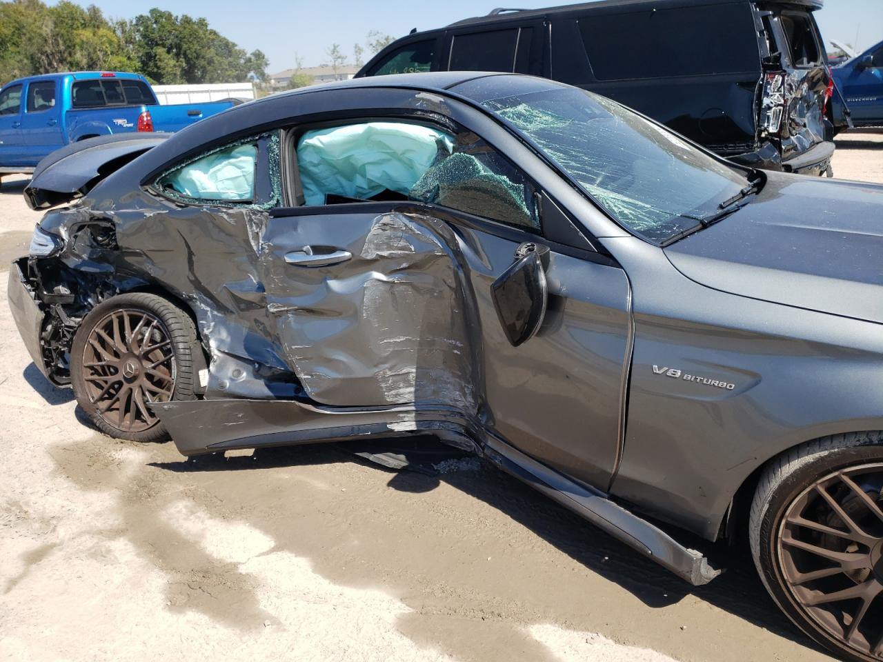2019 Mercedes-Benz C-klasse VIN WDDWJ8GB5KF924162 Copart auction photo, all over / undercarriage damage thumbnail 9